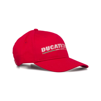 Cappellino rosso con stampa logo Ducati Corse, Brand, SKU a732000139, Immagine 0